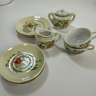Vintage Japanese Lusterware Children s Tea Set - 10 Pieces Lovely Floral Pattern