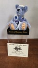 World Of Miniature Bears  mazel Tov  Blue Mohair Teddy Bear New 3  
