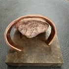 Brutalist Heavy Thick Men   s  Hammered Wide Copper Artisan Cuff Bracelet Shiny