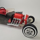 1960 s Marx 24  Big Red Hot Rod Battery Operated T Bucket Toy Car Vintage 