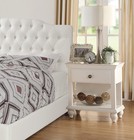 Modern Nightstand Mdf Chest Of Drawers Storage Cabinet Bedroom Furniture White