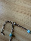 Boho Turquoise Bohemian Blue Beads Silver Anklet Ankle Bracelet Foot Chain