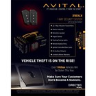 Avital 3103lx 1-way Car Alarm W  Keyless Entry flashing Parking Lights Brand New