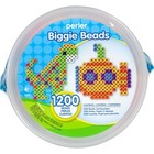 Perler 70711 Biggie Beads Bucket - 1 200 Assorted Colors Of Beads