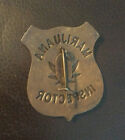 Marijuana Inspector Badge Shield Vintage Look 2 1 2    X 2 1 2    Brass