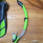 Cressi Palau Laf Scuba Diving Set Black green  S m Fins  Mask Snorkel Travel Bag