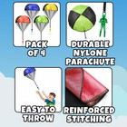 Parachute Toys For Kids -  pack Of 4  Tangle-free Throwing Parachute Army Figure