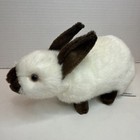 Hansa Rabbit Bunny Realistic Stuffed Animal Plush Toy Easter Brown White Rare 9   
