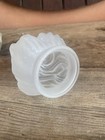 Vintage Clear Satin Glass 5    Flame Shade  2    Fitter  24 Available Nos