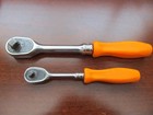 Snap-on 2pc Orange Hard Handle Ratchet Set 1 4   Tml836 And  3 8  F836