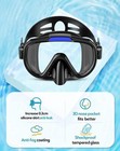 Adult Snorkel Set With Fins  Men s And Women s Snorkeling Gear  Snorkel Goggles