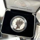 2019-w  25 Reverse Proof 1 Oz Palladium American Eagle Coin In Ogp With Coa
