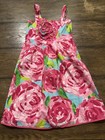 Lilly Pulitzer Girls Floral Dress Size 8