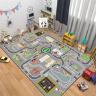 Kids Rug Play Mat Great For Playing With Cars And Toys educational Kid Road And 