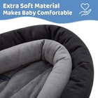 Infant Car Seat Head Support 3in1 Breathable Soft Insert Black Grey Toddler
