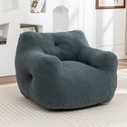Bean Bag Chair With Armrests  High-density Foam Filled Lazy Sofa