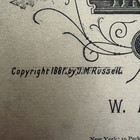 1881 Vintage Sheet Music  going To The Silver Wedding  By Dan Lewis