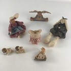 Vintage Handmade Bunny Decor Primitive Rabbit Cloth Doll Home Decor Shelf Sitter