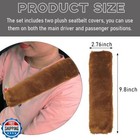 Suvnie 2 Pcs Seat Belt Shoulder Pads  Soft Fluffy Plush Seat Belt Shoulder St