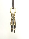 Chinese Tibet Bronze Carving Lucky Prayer Beads Acc Clamp Or Pendant Collection