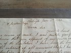 1861 Civil War Letter Delegate Boothe Gates Co North Carolina - Ft Sumter Sc