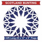 1   100 Packs Scotland Navy Blue 10 Metre World Cup Bunting 20 Xl Flags