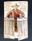 John Deere 1800 s Metamorphic Folding Farm Gate Victorian Trade Card Sr frjd