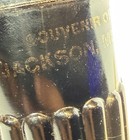 Jackson Michigan Mi Antique Depression Glass Souvenir Trinket Black Mug Cup