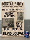      Rare Vintage  60s Jazz Music Blues Concert Poster  Muddy Waters V Howlin Wolf