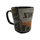 2009 Nyc Statue Of Liberty    Scenes Black Ceramic Coffee Mug 16 Oz Euc New York