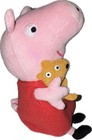 Ty 2015 Peppa Pig Beanie Baby Stuffed Animal  With Bear
