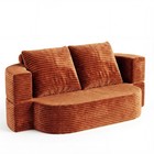 Full Size Floor Sofa Bed Convertible Futon Couch Sleeper Mattress Thick Fabric