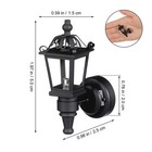 2pcs Mini Wall Lamp For Doll House Battery Operated Dollhouse Lights Miniatur   