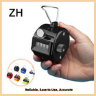 4 Digit Number Dual Clicker Golf Hand Tally Counter Black Handy Convenient   6pcs   