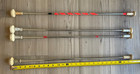 Vintage 1970   s Majorette Baton Twirling Set  4 Abc Batons  2 Flags  W black Case