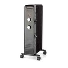 1500w Mainstays Mechanical Oil Filled Electric Radiator Heater Black Open Box