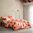 King Duvet Cover Set  Soft Cotton Bedding For Year Round Comfort  3 Piece Floral