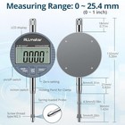 Digital Dial Indicator   0-1    25 4mm 0 0005    0 01mm Resolution Lug Back