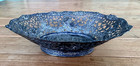 Antique 800 Crown Mark German Silver Repousse Cherubs Open Work Bowl Fine Detail