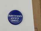 Vintage 1984 Come Clean Geraldine Anti Ferraro Political Pinback Button