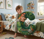 Personalized Dinosaur Letter Pillow Custom Name Kids Rm Decor Alphabet Cushion