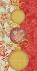 Two Individual Napkins Christmas Flowers Ornaments Guest Towel Decoupage  ihr126