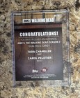Walking Dead Season 7 Dual Costume Relic Tara carol 24 25 Topps