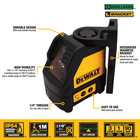 100 Ft  Green Self-leveling Cross Line Laser Level With  3  Aa Batteries   Case