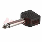 3pcs 2x3 5mm Stereo Female To 6 35mm Mono Male Adapter Audio Splitter Converter