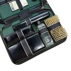Vintage Men   s Art Deco Toiletry Kit  Genuine Leather Travel Grooming Set