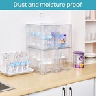  4 Pack Clear Stackable Storage Drawers 9 7  High Plastic 4pack 9 7 h