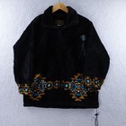 Bear Ridge Outfitters Horse Fleece Jacket Small Black Southwest Made In Usa