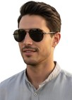 Aviator Shape Full Rim Polarized Sunglasses  100  Uv Protected For Men   Women