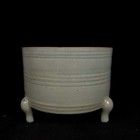 7 2 classic Song Dynasty Porcelain Ru Kiln Museum Mark Three Foot Incense Burner